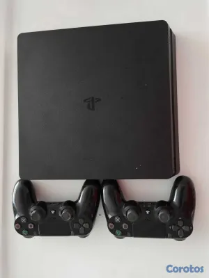consolas y videojuegos - PlayStation 4 Slim (1TB + 2 Controles) 4