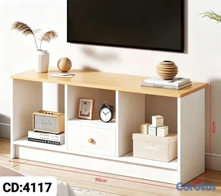 decoración y accesorios - Mueble de TV 

Material: madera prensada 

Medida: 99x35x9cm.

 2