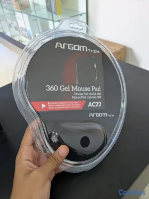 accesorios para electronica - Mouse Pad Argom Tech AC22 con Gel – Soporte Ergonómico para Muñeca 3