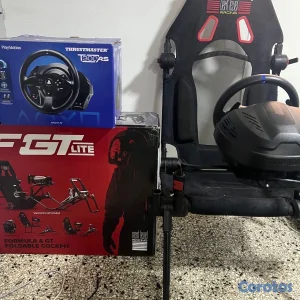 Guia, pedales y silla para formula 1 y GT PS3 y PS4. Se vende junto o separado