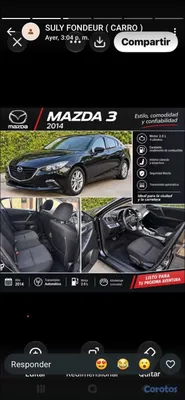 carros - mazda 3 2014  2