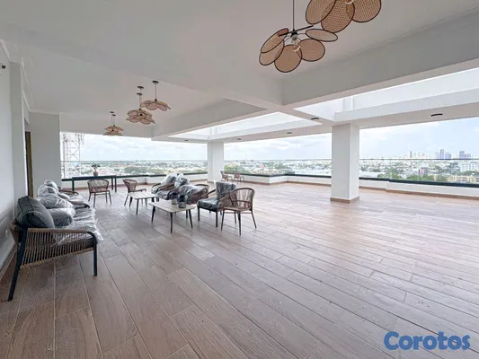 apartamentos - Apartamento en alquiler con línea blanca y semi amueblado en El Millón 7