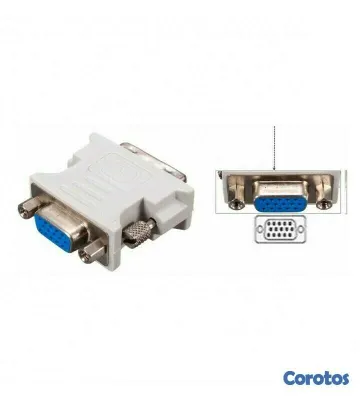 otros electronicos - Adaptador De Video DVI Macho A VGA Hembra 4