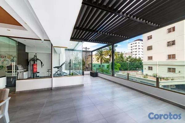apartamentos - Apartamento amueblado en alquiler en Evaristo Morales, Santo Domingo 4