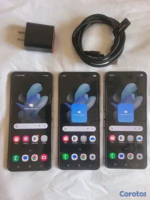 celulares y tabletas - Samsung galaxy flip 4 de 256gb bonitos desbloqueados incluye accesorios  3