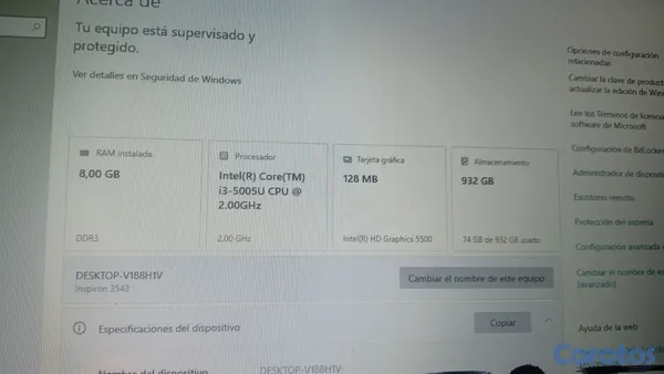 computadoras y laptops - Dell Inspiron 15 Touch Core i3 – Para reparar – RD$6,500 5