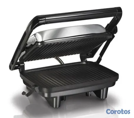 electrodomesticos - Hamilton Beach Sanduchera Gourmet con Rejilla Antiadherente 25.4 cm x 20.32 cm  2