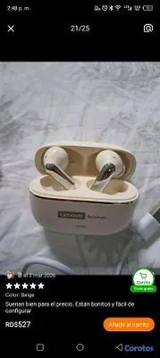 otros electronicos - Lenovo Services - Auriculares inalámbricos LE208 2