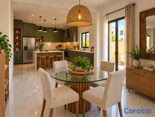 casas vacacionales y villas - Amplia villa de 4 habitaciones en Bávaro Punta Can 7