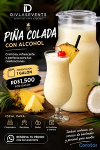 👉 “Piña Colada 1 galón lista para tu fiesta 🥂🍍”.