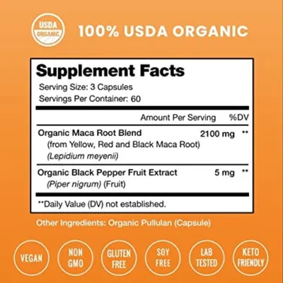 Salud y Equipamiento Médico - Maca 180caps Nutrachamps 2100mg - - Unidad A $1077 2