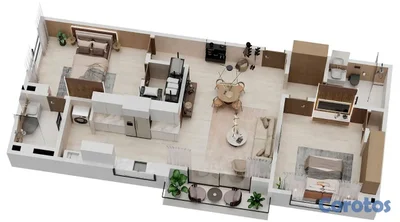 Venta Apartamento en construcción 2 hab y 2 parque