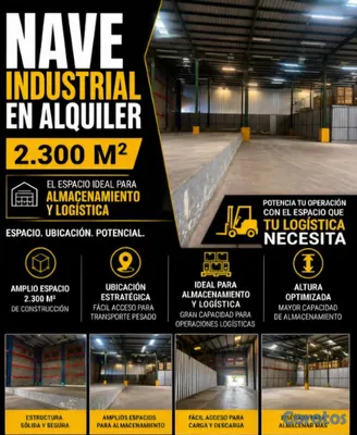 oficinas y locales comerciales - Rento nave 6 usd/mt2 en km 13 de la Kennedy detras 4