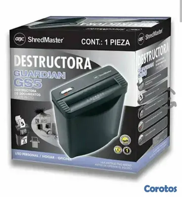 impresoras y scanners - TRITURADORA GBC GUARDIAN GS5 PARA 5 PAGINAS ALA VEZ  2