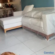 muebles y colchones - sofá tipo L en caoba. 60,000.00