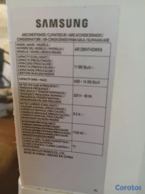 aires acondicionados y abanicos - Aire acondicionado split Samsung 12mil BTu color b 4
