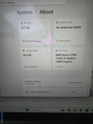 computadoras y laptops - 1 lenovo T14s negra como nueva 6