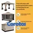 herramientas, jardines y exterior -   ESPECIAL DE ESTE DIA  ESTE Outdoor Patio Double Fabric Canopy Gazebo rd 36300  5