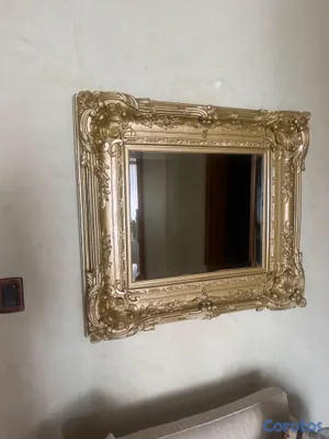 decoración y accesorios - Espejo Elegante con Marco Dorado 3