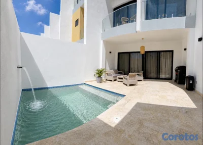 VILLA EN VENTA EN SOSUA, A POCOS MINIMOS DE LA PLAYA, DOMINION LUXURY