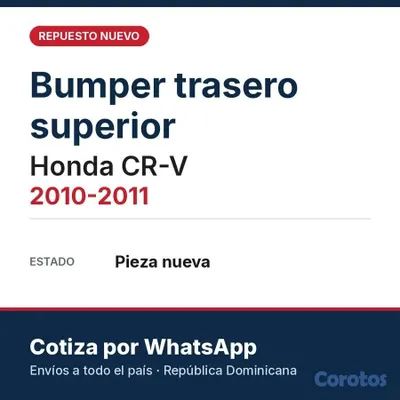 repuestos - Bumper delantero y trasero nuevo – Toyota, Hyundai 9