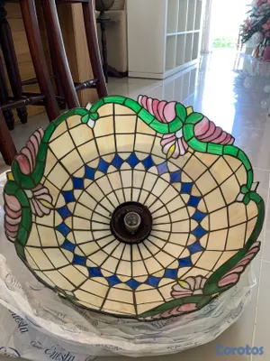 decoración y accesorios - lámpara de vitrales  3