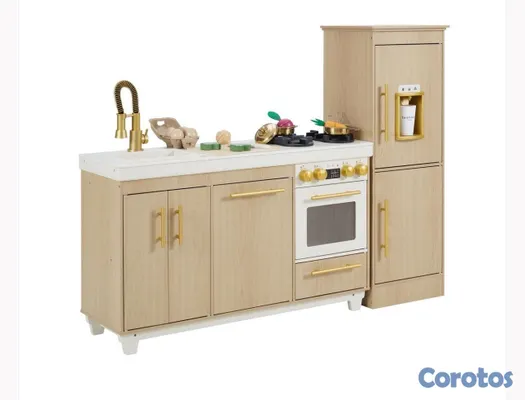 juguetes - Teamson Kids Cocina de Juego de Madera para Niñas y Niños 2