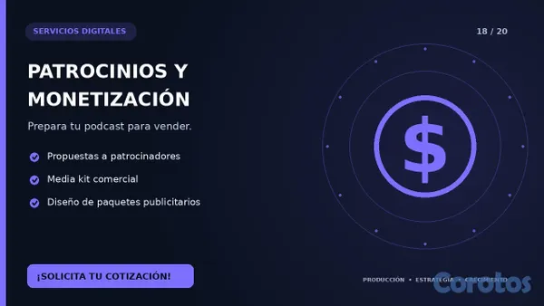 servicios profesionales - PRODUCCIÓN Y GESTION DE PODCAST  4