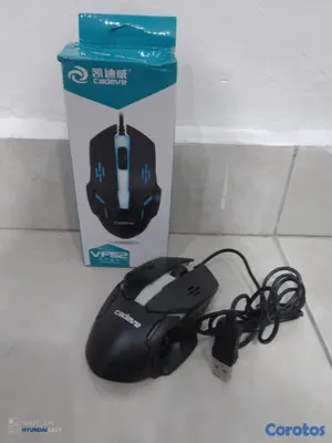 computadoras y laptops - Mouse Gamer RGB VF52 USB con Iluminación LED Multi 3
