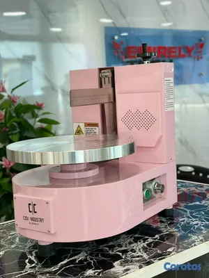 equipos profesionales - Maquina de recubrimiento giratoria decoradora de bizcochos pasteles tartas 9