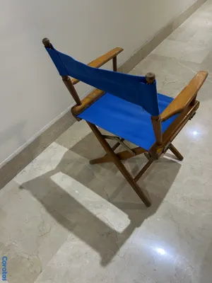 muebles y colchones - Dos Sillas Plegables de madera con descansa brazos  5