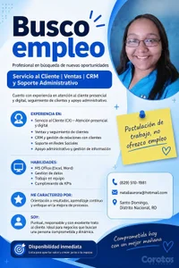¡BUSCO OPORTUNIDAD LABORAL!