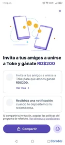 Token popular recomienda amigos y vas a ganar