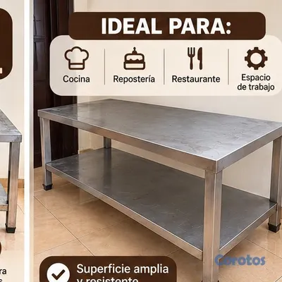 cocina - Vendo mesa de metal para cocina 2