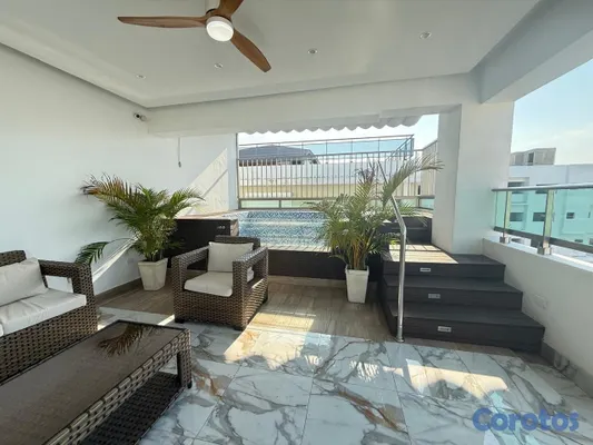 apartamentos - vendo PH renacimiento tres habitaciones con baño tres parqueos terraza privada  6