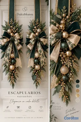 decoración y accesorios - Escapularios navideños para tu puerta 4