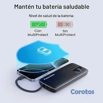 celulares y tabletas - 🔋🔥 ¡PACK DE 2 POWER BANK 10,000mAh! | Cargador Portátil | 4 Salidas ⚡ 7