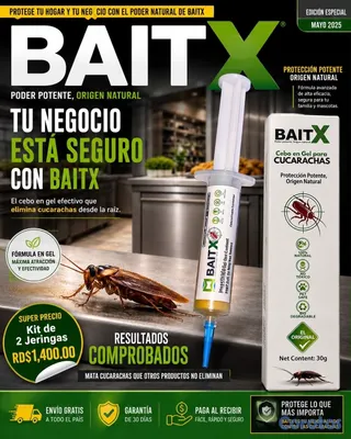 herramientas, jardines y exterior - BaitX - Cebo en Gel que elimina Cucarachas desde la Colonia  8