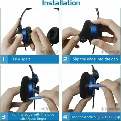 camaras y audio - Almohadillas Geekria para Sennheiser HD25 series 4