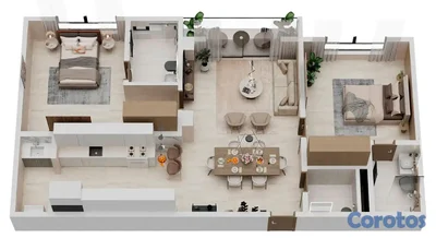 Venta Apartamento 2 Hab. en Bella Vista, SD