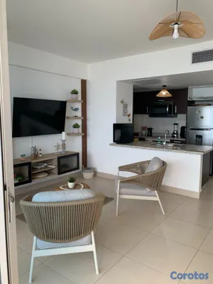 apartamentos - Preciosa Vista al Mar, Piso Alto, Amueblado, 2 Hab 4