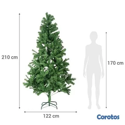 decoración y accesorios - Arbol de navidad tupido 210 cm 7 pies 5