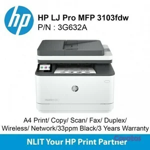 MULTIFUNCION HP LASERJET PRO 3103FDW -B/W - DUPLEX - LASER - FAX - LETTER, 