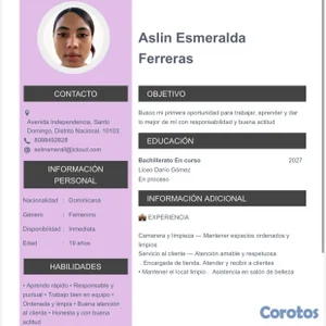 Busco  trabajo 