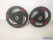 Artículos Deportivos - Set de discos de 20KG olímpicos.
