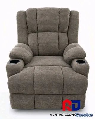 muebles y colchones - Sillón Reclinable Con Portavasos - Nuevo / Comodidad Garantizada 4