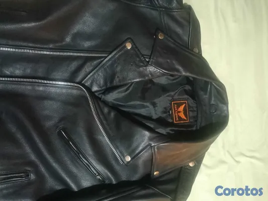 ropa para hombre - Chaqueta de piel original para biker y rockers  2