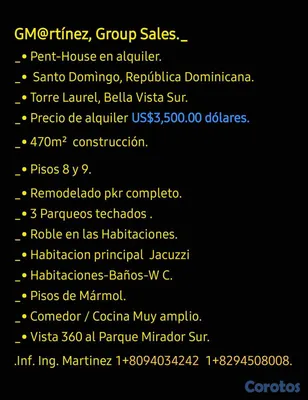 penthouses - Penthouse en Bella Vista alquiler 2