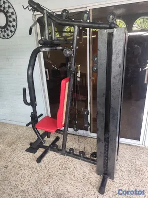Artículos Deportivos - máquina de ejercicios multifuncional con 150 libras marca life gear  4