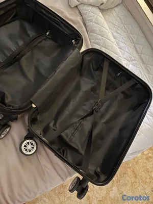 carteras y maletas - Carry-on (artículo personal) rosada con ruedas removibles  3